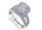 1.2ct Diamond Engagement Wedding Rings 5x7mm Dimension Emerald Cut