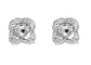 14K White Gold Semi Mount Jewelry Earring With 0.68ct 1.5mm Natural Diamonds