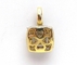 18K Yellow Gold Semi Mount Jewelry Pendant 0.43 Carat ( Ctw ) with Vs1 Diamond