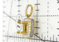18K Yellow Gold Semi Mount Jewelry Pendant 0.43 Carat ( Ctw ) with Vs1 Diamond