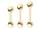 Arcade Gold Body Piercing Jewelry Earrings Polishing Cut for Cartilage OEM ODM