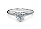14K White Gold Heart Shaped Diamond Engagement Ring 0.6ct OEM ODM